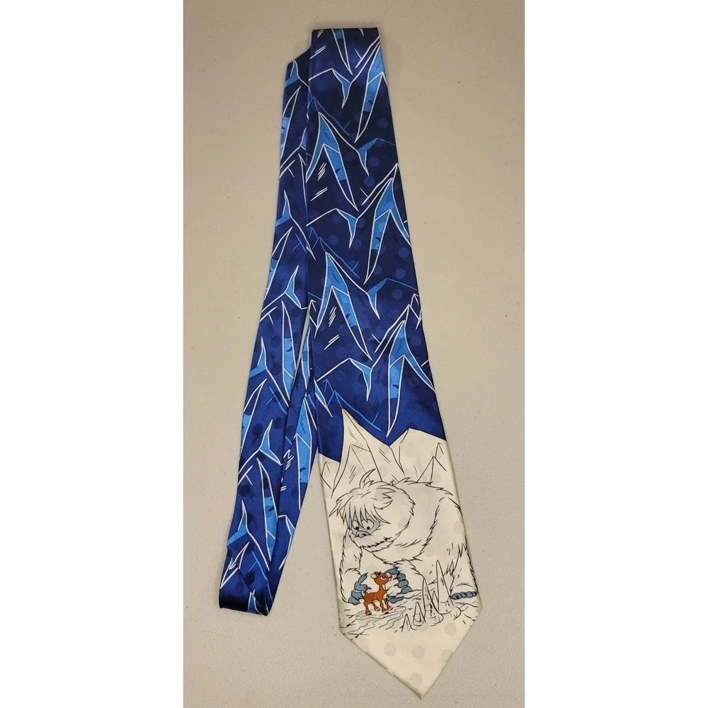 Vintage 1998 Rudolph Red-Nosed Reindeer Bumble Silk Tie Holiday Christmas NWT